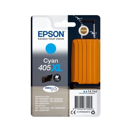 EPSON T405 XL CYAN- CARTOUCHE ORIGINALE