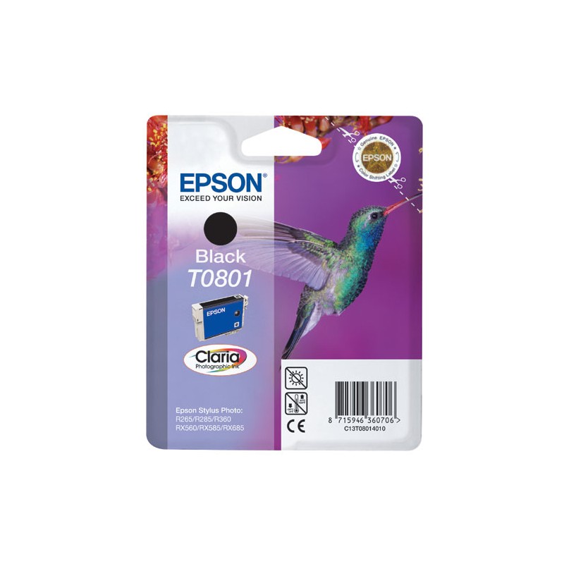 EPSON T0801 NOIR- CARTOUCHE ORIGINALE
