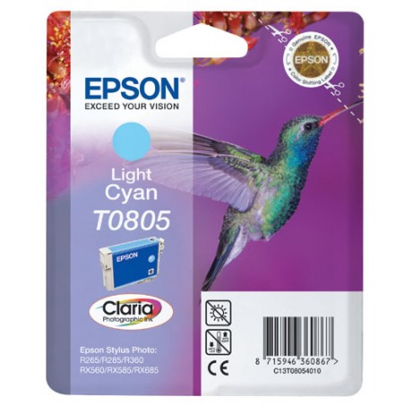 EPSON T0805 LIGHT CYAN- CARTOUCHE ORIGINALE