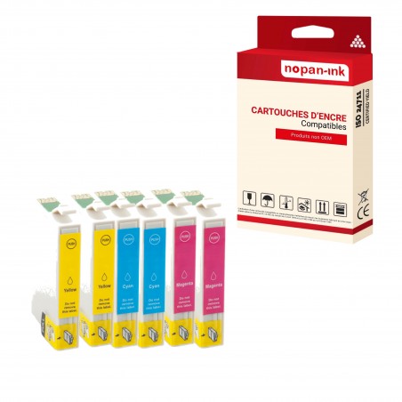 PACK DE 6 - 603 XL COULEUR - CARTOUCHE COMPATIBLE POUR EPSON