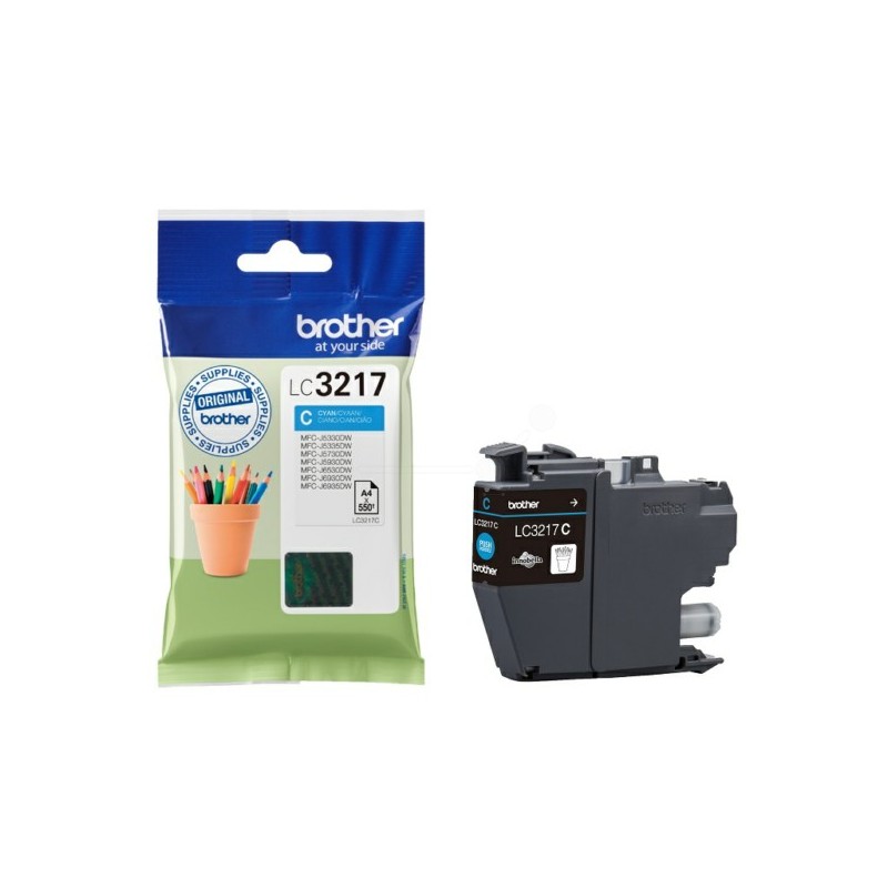 BROTHER LC3217 ( LC 3217 ) CYAN - CARTOUCHE ORIGINALE