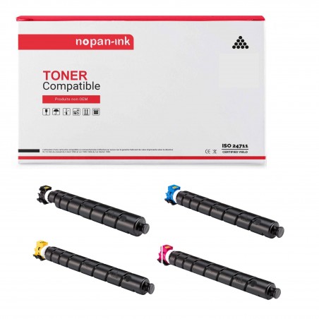 X 4 CEXV51 NOIR,CYAN,MAGENTA,YELLOW- TONER COMPATIBLE POUR CANON