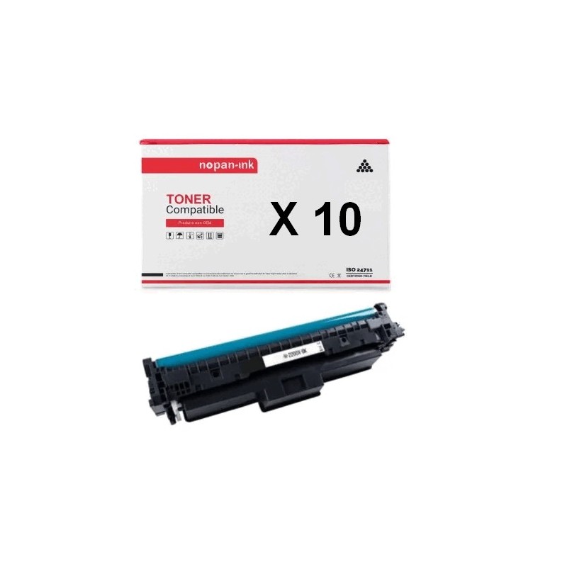 TONER W2200X 220X COMPATIBLE POUR HP NOIR X 10