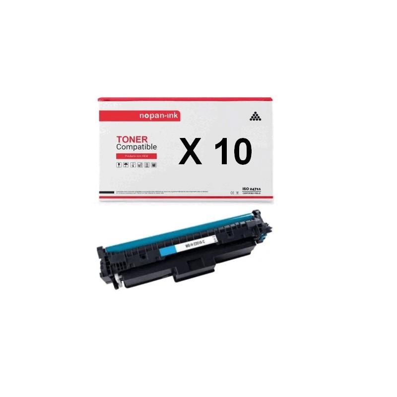 TONER W2201X 220X COMPATIBLE POUR HP CYAN X 10