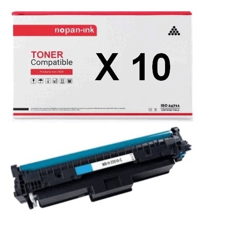 TONER W2201X 220X COMPATIBLE POUR HP CYAN X 10