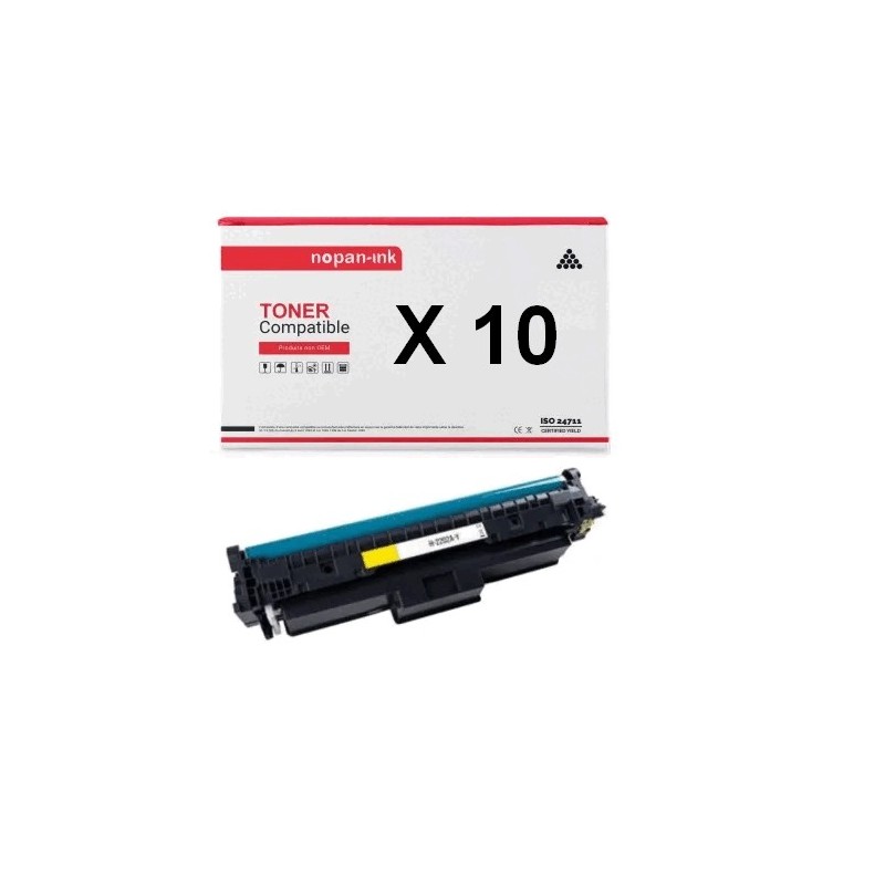TONER W2203X 220X COMPATIBLE POUR HP JAUNE X 10