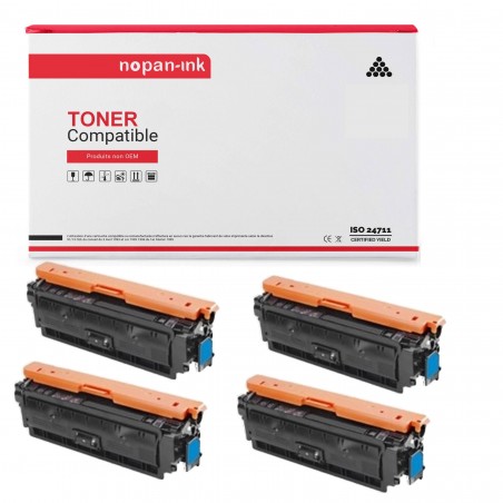 X 4 W9061MC CYAN- TONER COMPATIBLE POUR HP