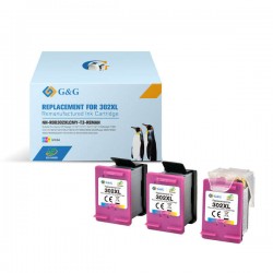 302XL G&G HP Couleur Pack...