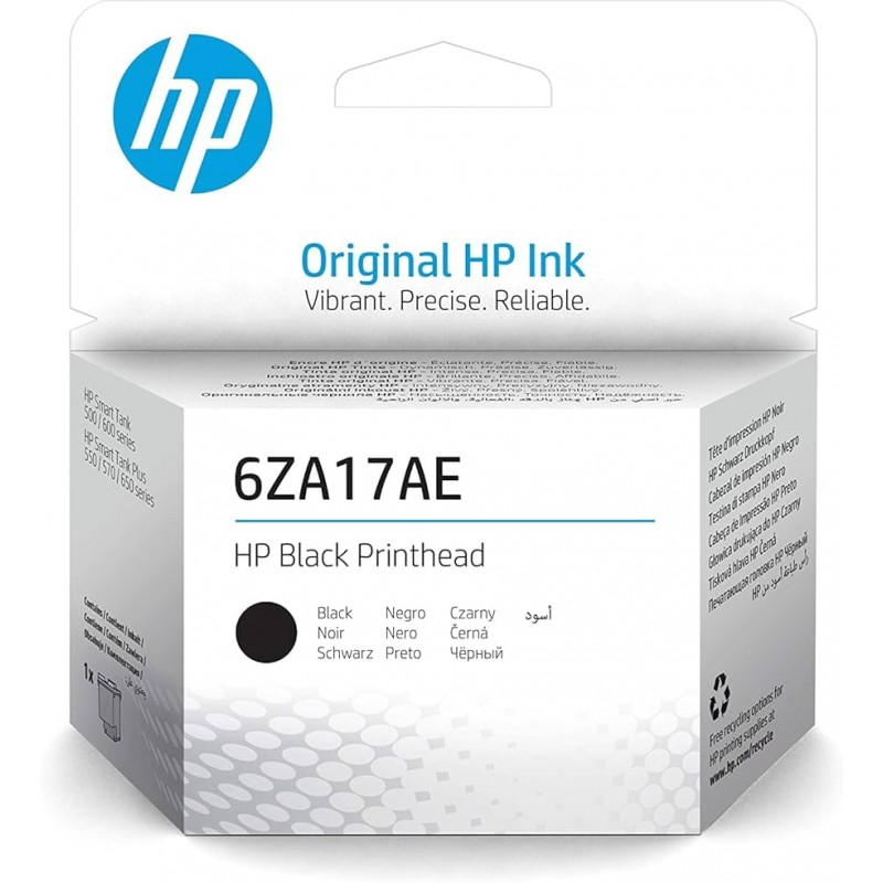 HP 6ZA17AE Tête d’impression noire (6ZA17AE) pour HP Smart Tank Plus 550/570/655, XL