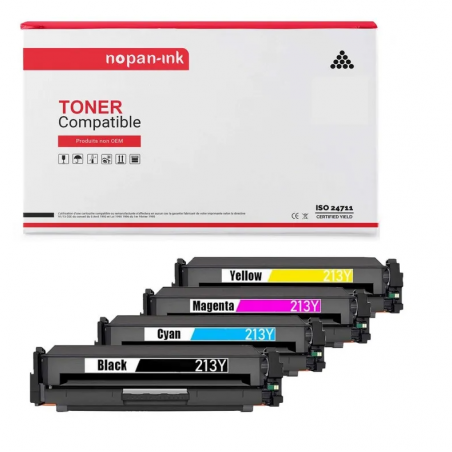 SYNESIS - HP W2130Y/W2130X/W2130A - Lot de 4 toners multi-couleurs