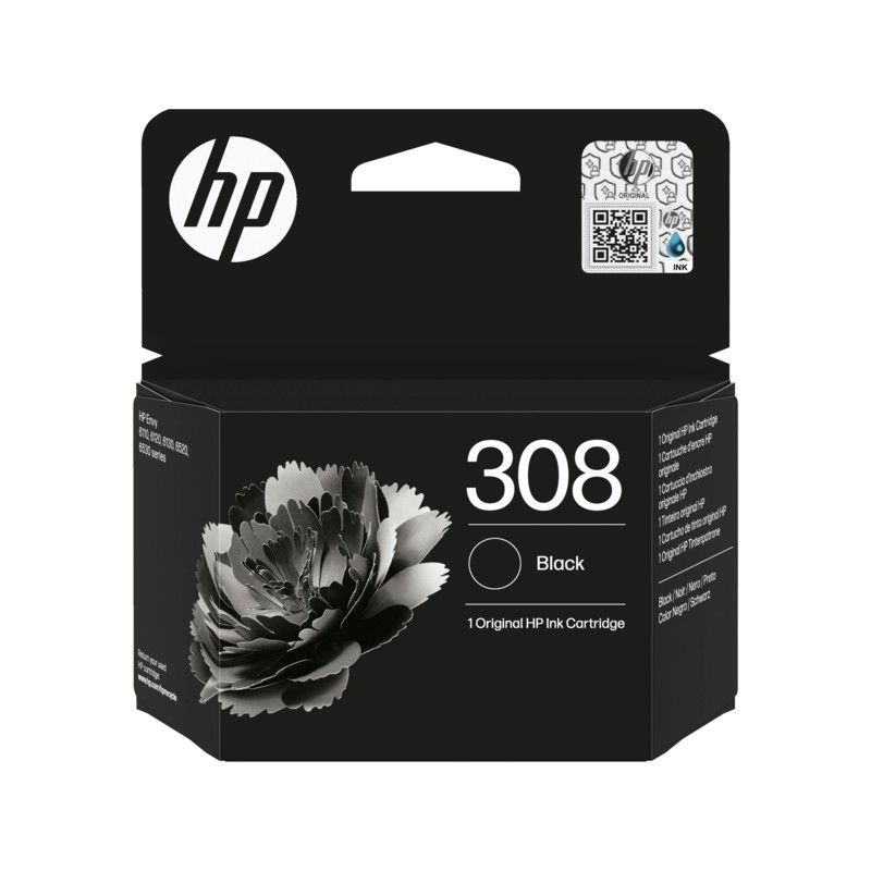 HP 308 Noir Cartouche Original - 7FP21UE