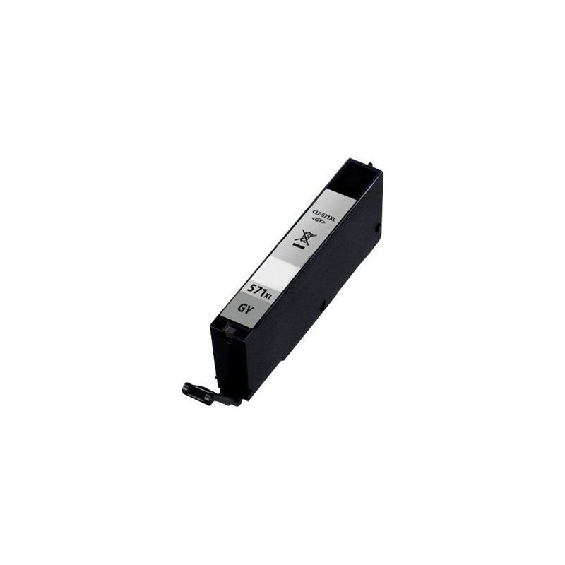 Cartouche compatible pour CANON CLI571 GY grise