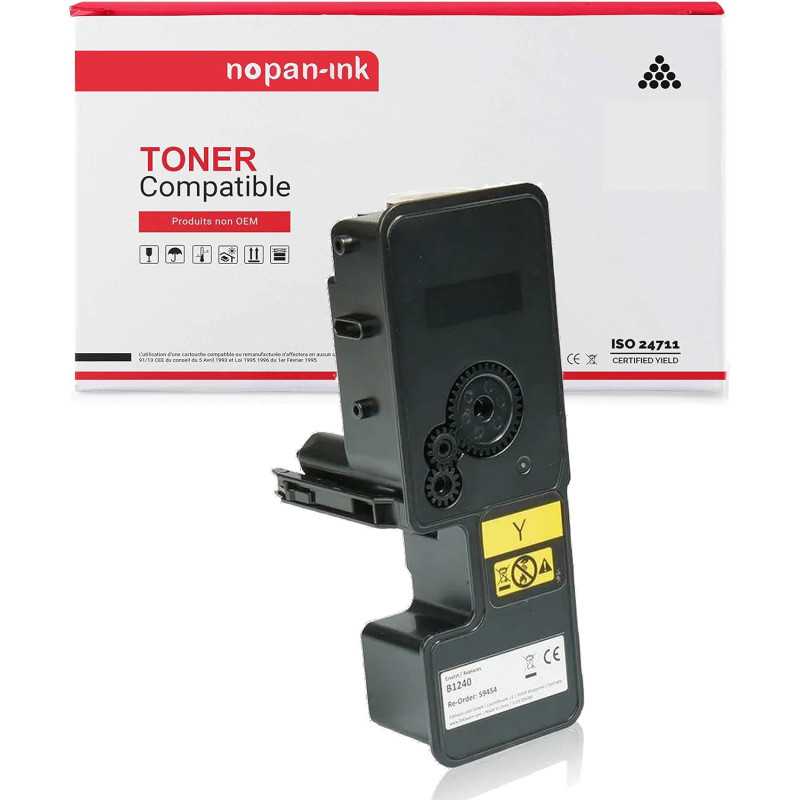 NOPAN-INK - x1 Toner B1240 Jaune Compatible pour Olivetti D-Color MF 2624