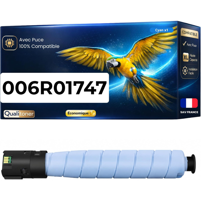 006R01747 Toner Compatible pour Xerox AltaLink C8200 series Cyan 21000 Pages