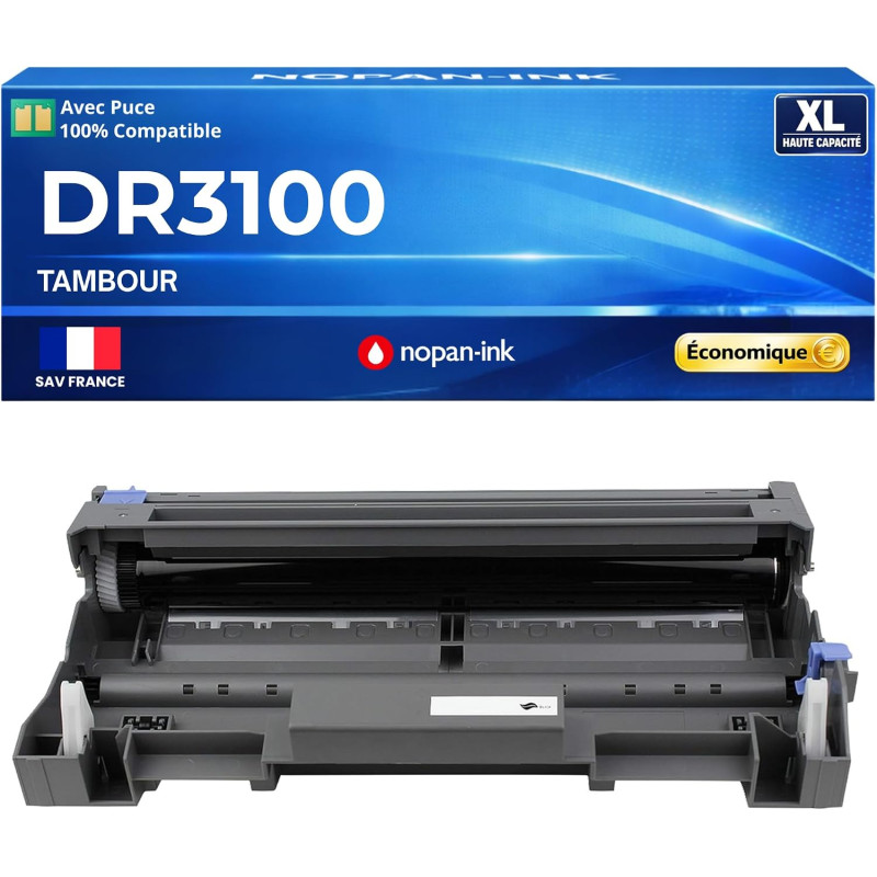 Consomag - DR3100 Tambour Compatible pour Brother DCP Noir 25000 Pages